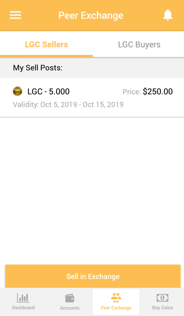 Screenshot - Peer 2 Peer Exchange
